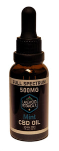 500mg Full Spectrum CBD Oil Tincture